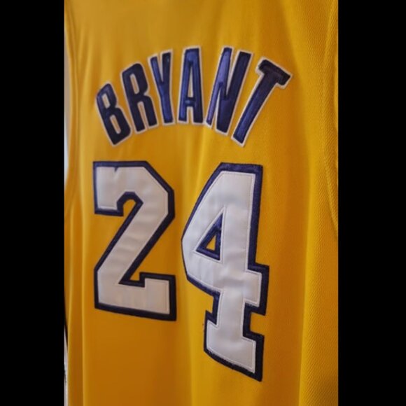 VINTAGE 2000's KOBE BRYANT LAKERS ADIDAS AUTHENTICS JERSEY FULLY STITCHED 54 XXL - Picture 6 of 9